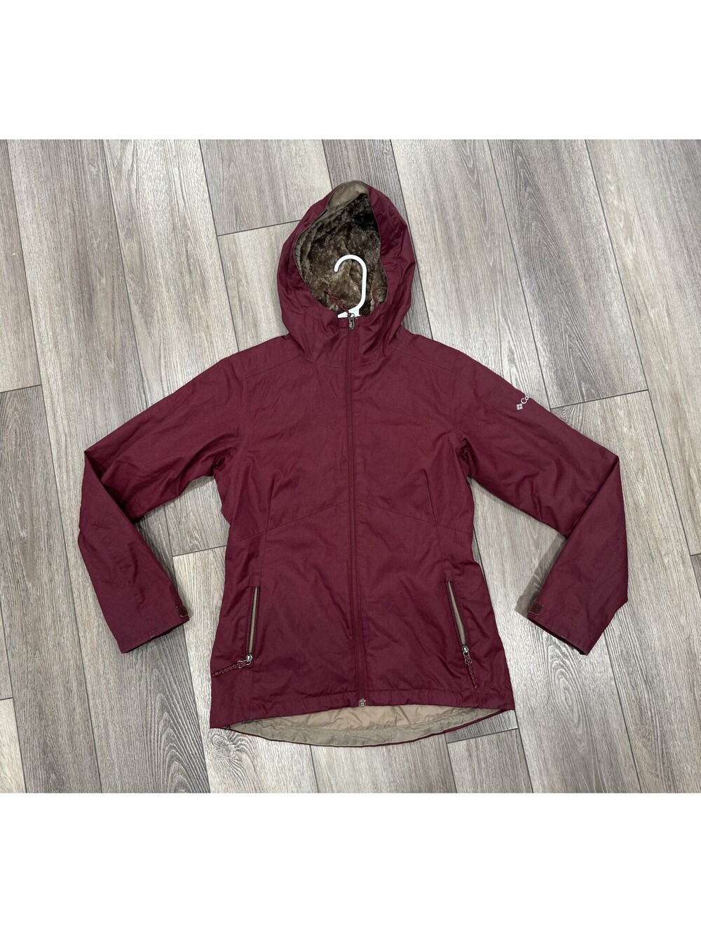 Columbia Women's Switchback Faux Sherpa Lined Jacket Size X-Small, Malbec red
